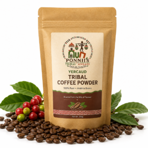 Yercaud Tribal Coffee Powder | Premium Arabica Coffee | Ponnii's Tribal Angadi | 500 Gms