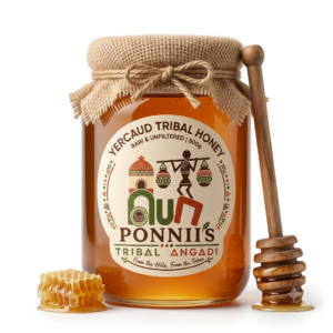Yercaud Tribal Honey | 100% Natural Raw Forest Honey | Ponnii's Tribal Angadi| 500 Gms